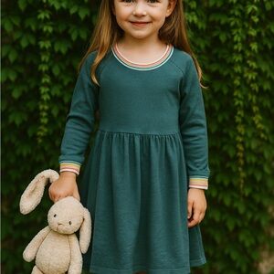 green emerald velvet dress Velour Tulle Ballet Dress-Deep Sea Green main image 0